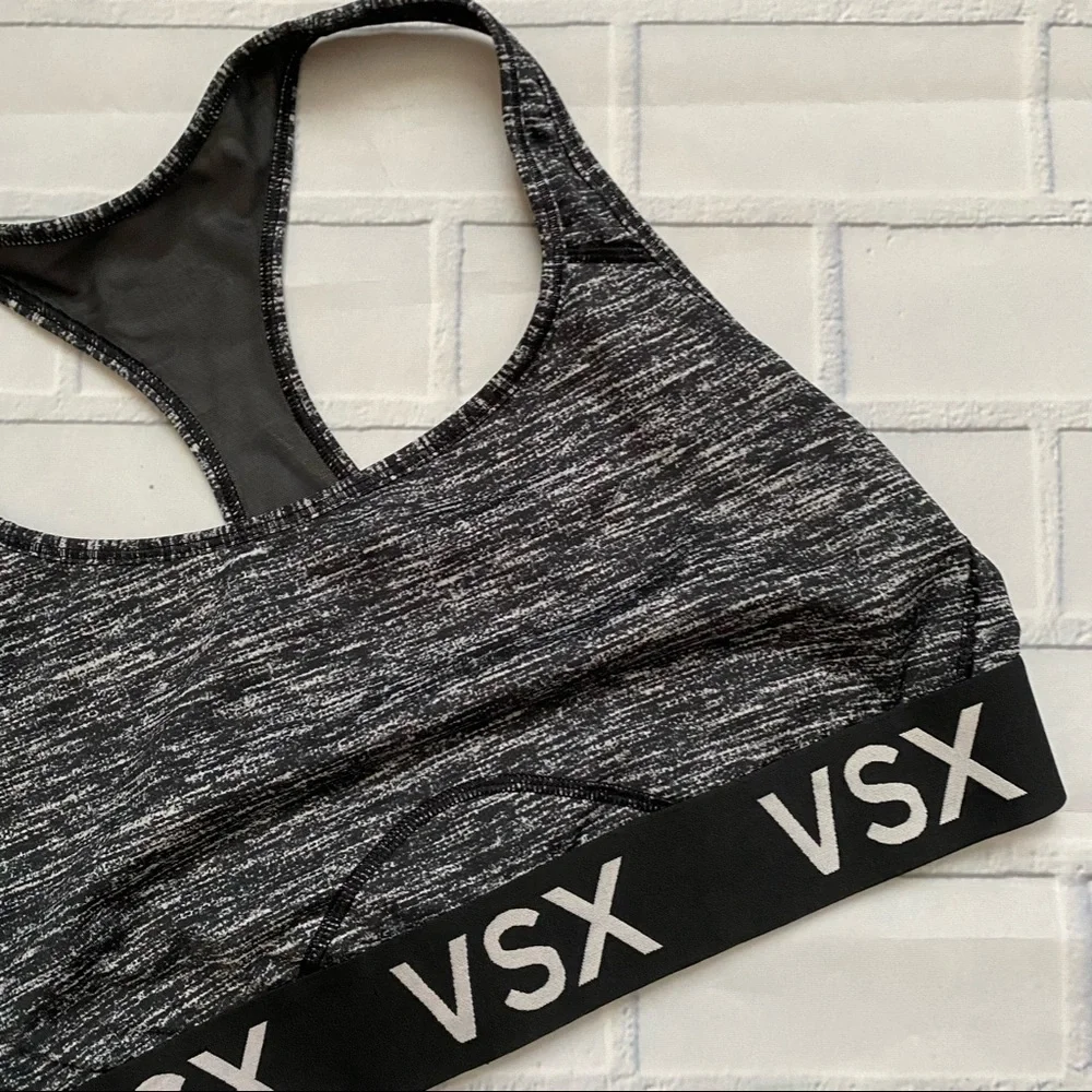 Victoria’s Secret Sport Gray and Black Low Support Sports Bra - Picture 2 of 6